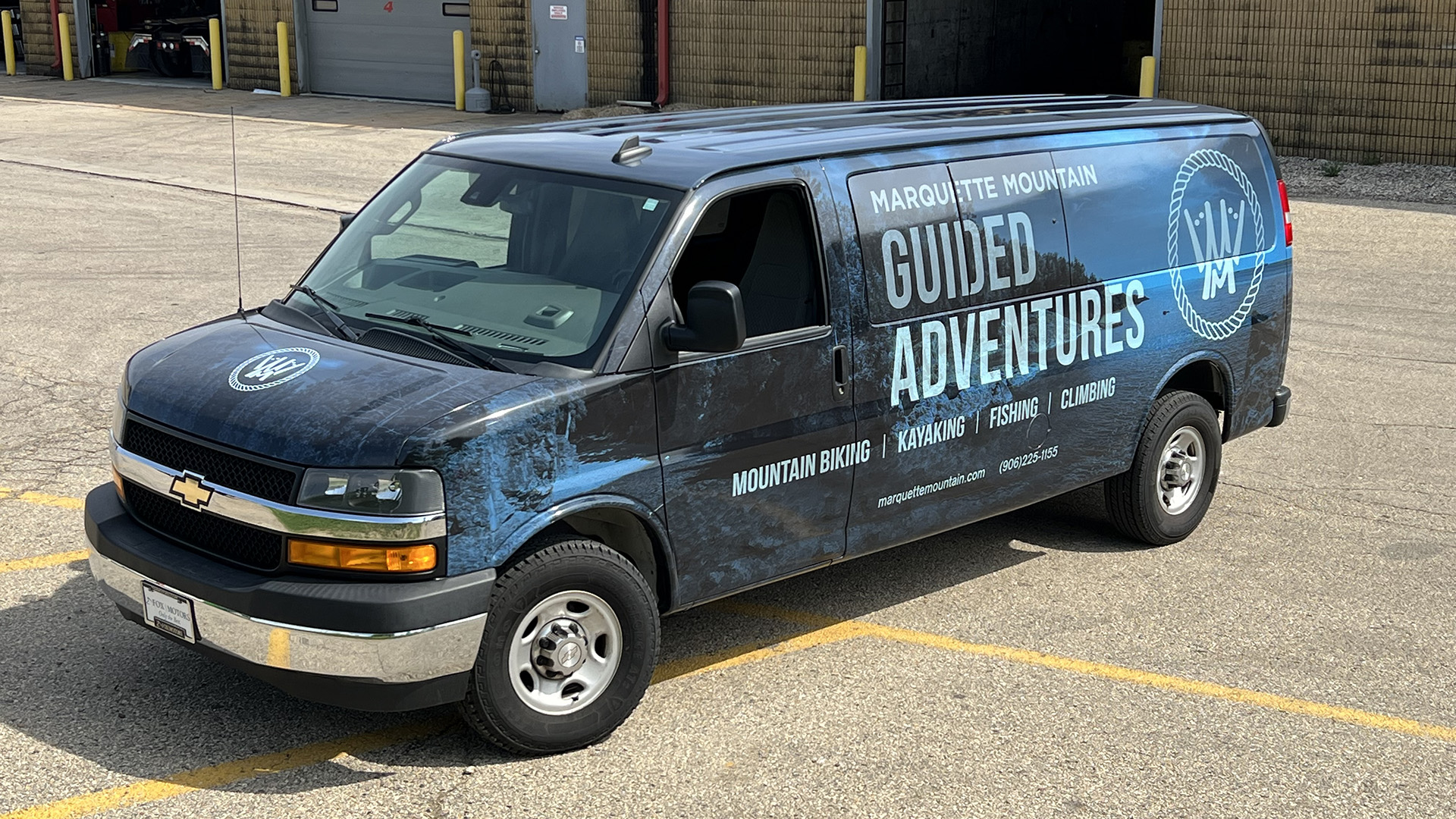 JX Graphics for Marquette Mountain Resort Guided Adventures van