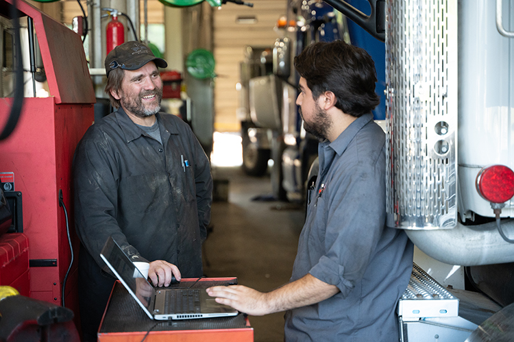 Wadsworth technicians running diagnostics