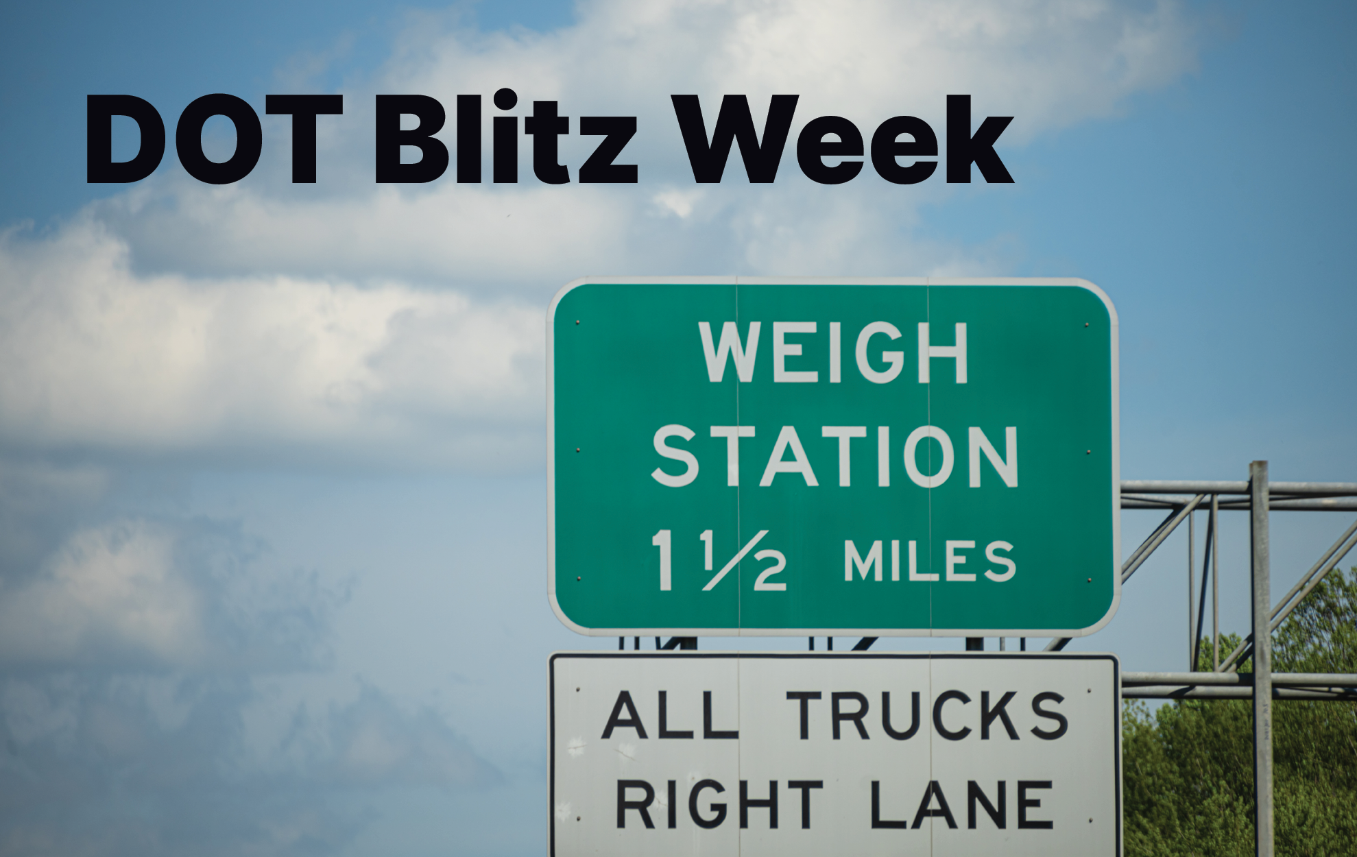 Weight Station sign