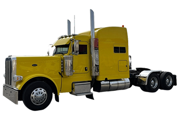 Yellow 2022 Peterbilt 389