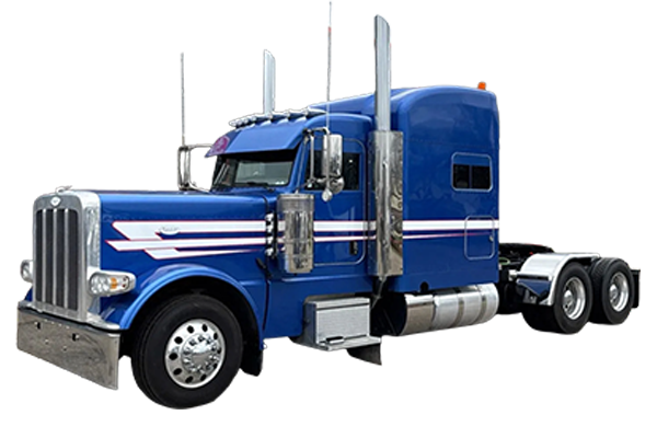 Blue 2022 Peterbilt 389