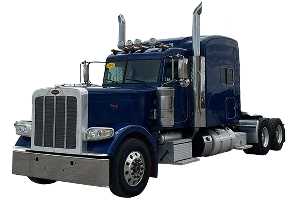 Blue 2019 Peterbilt 389