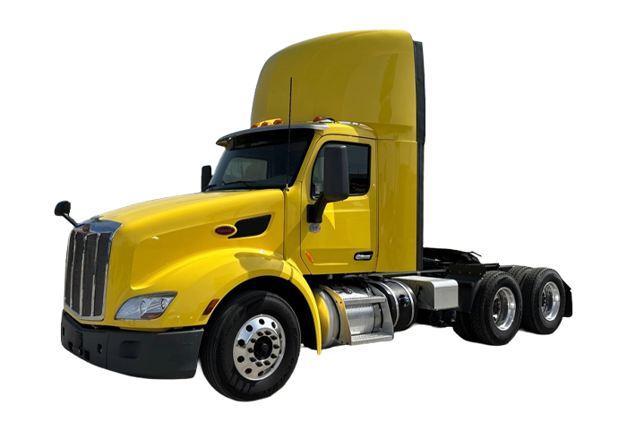 Yellow 2021 Peterbilt 579