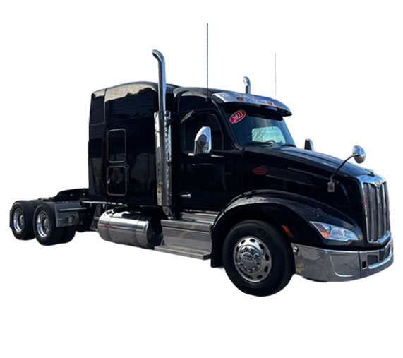 Black 2023 Peterbilt 579