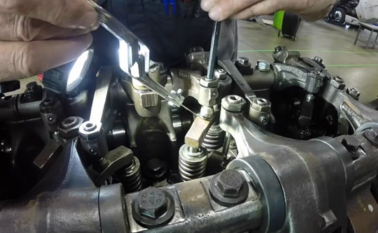 Engine overhead adjustment maintenance