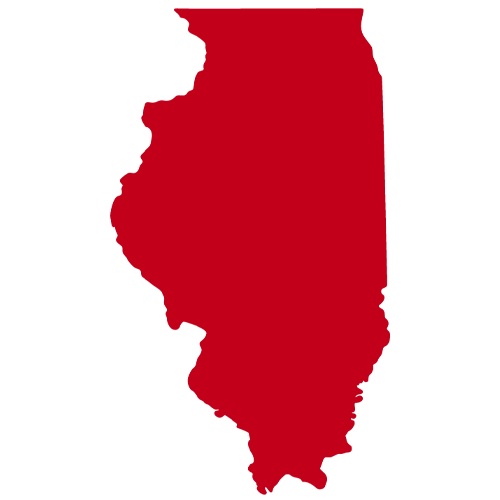 Map of JX Truck Center locations in Illinois including Chicago, Bolingbrook, and Rockford