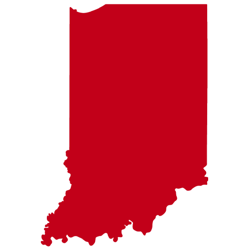 Map of JX Truck Center locations in Indiana including Indianapolis, Fort Wayne, and Lafayette