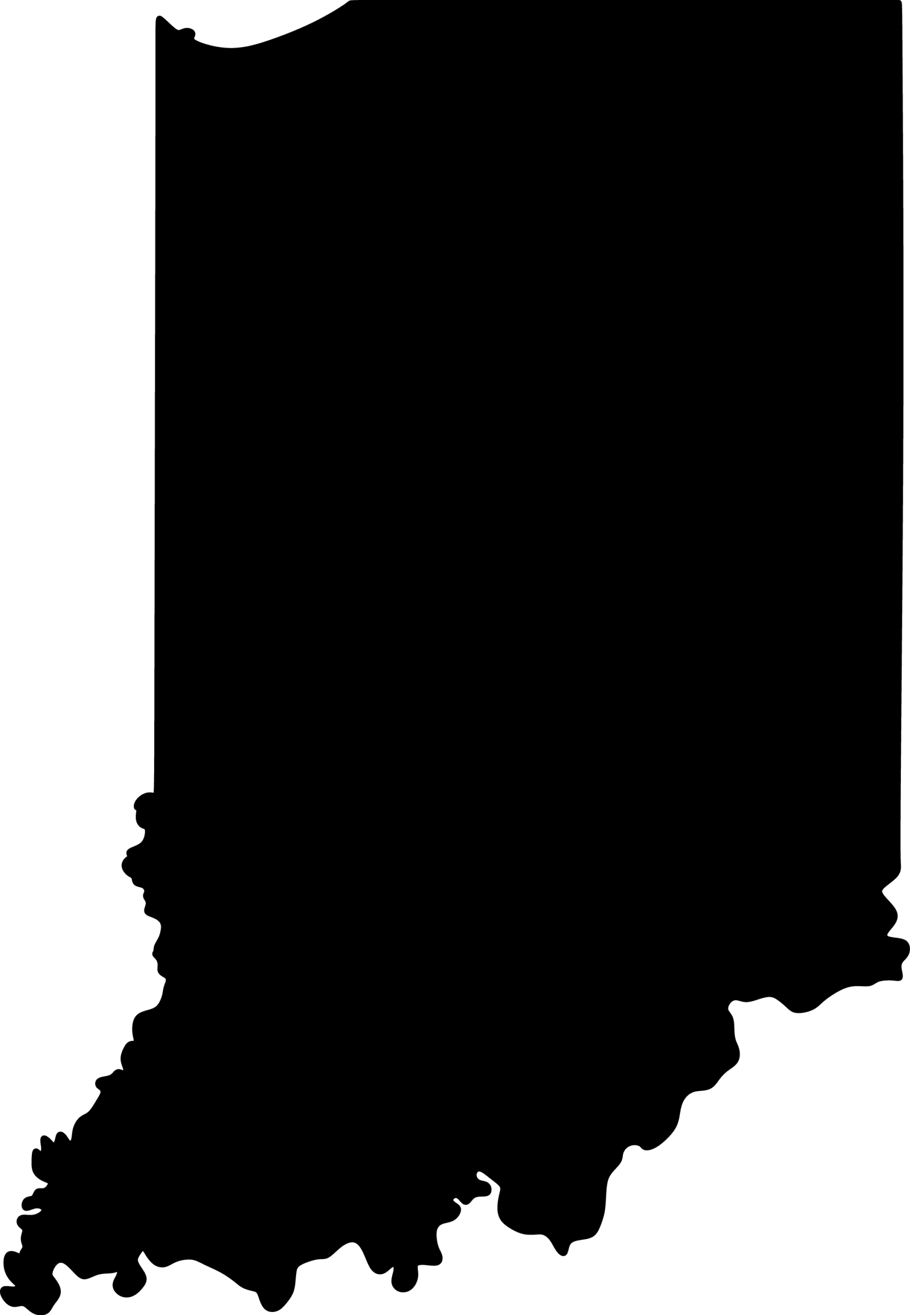 Silhouette of Indiana - Download Indiana ST-105 sales tax exemption certificate.