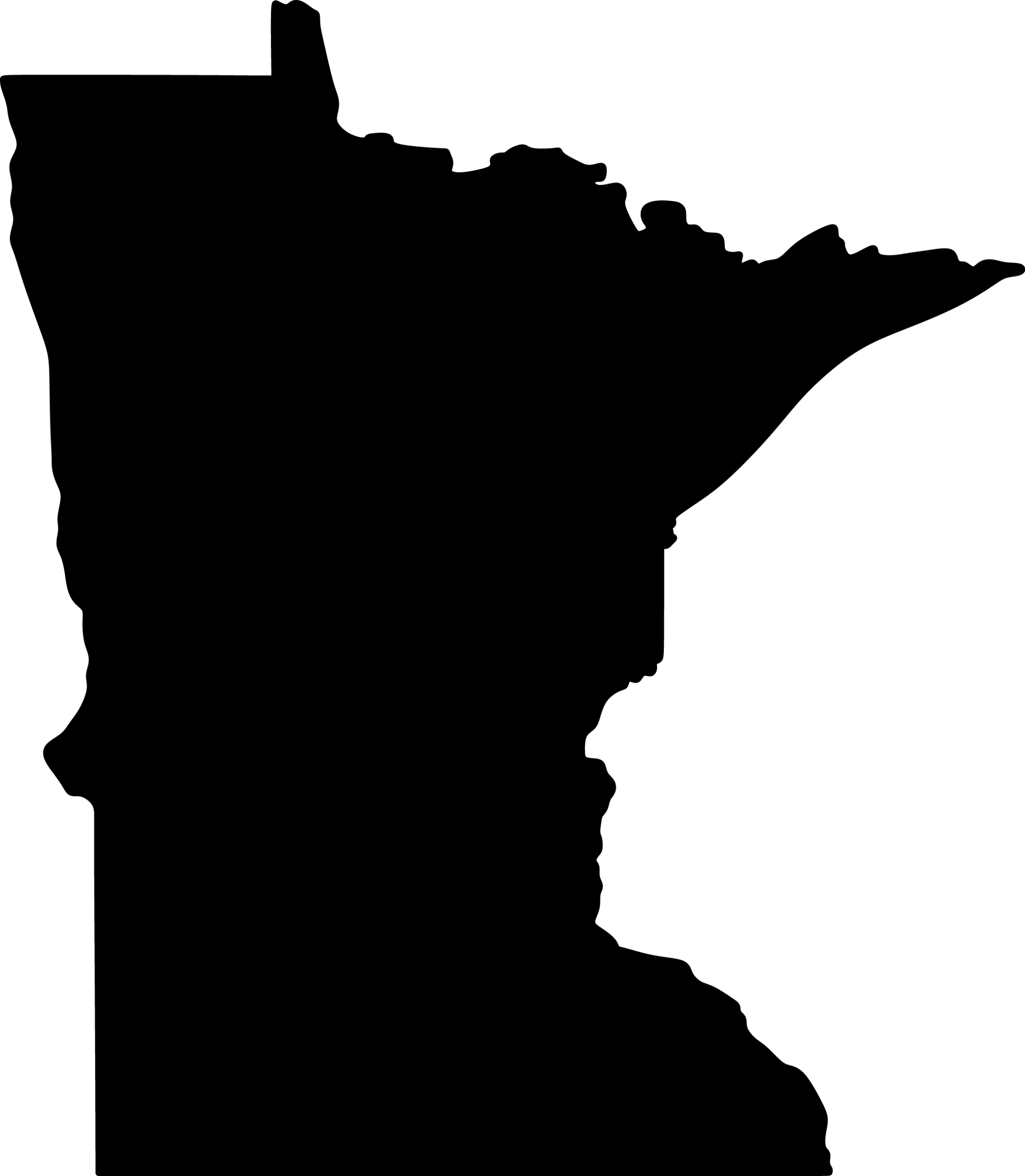 Silhouette of Minnesota - Access Minnesota ST3 certificate of exemption.