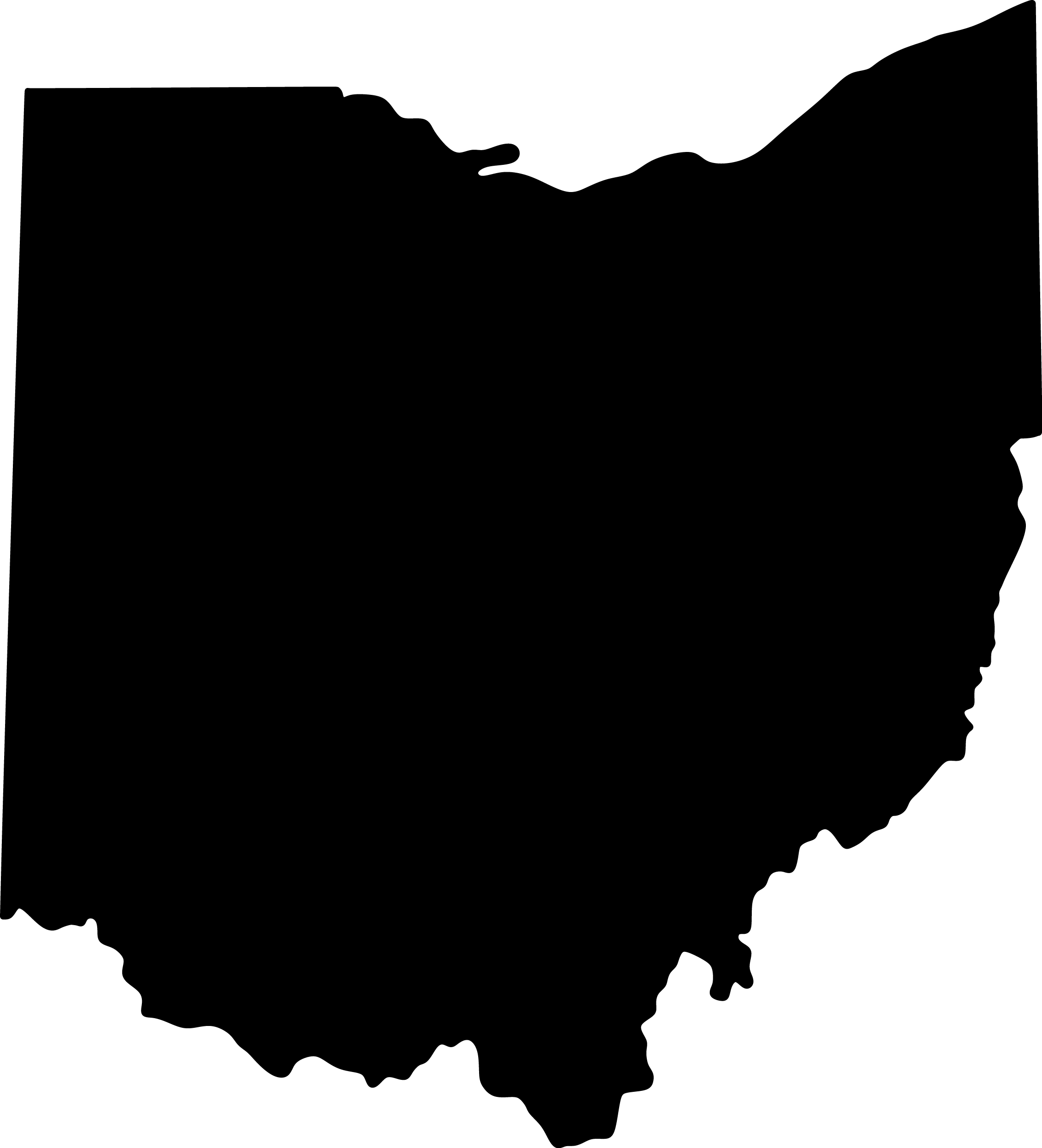 Silhouette of Ohio - Download Ohio STEC B sales and use tax blanket exemption certificate.