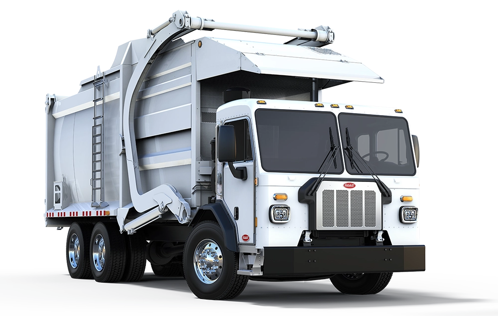 Used Peterbilt 520 severe-duty chassis exterior view