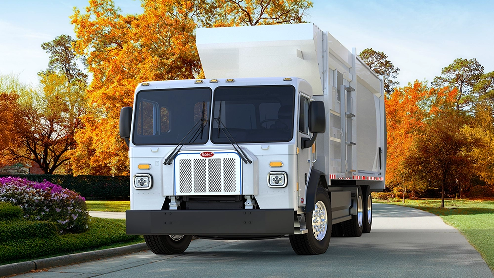 Used Peterbilt 520EV chassis exterior view