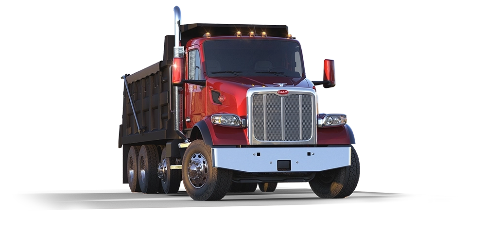 New Peterbilt 567 front three-quarter exterior view