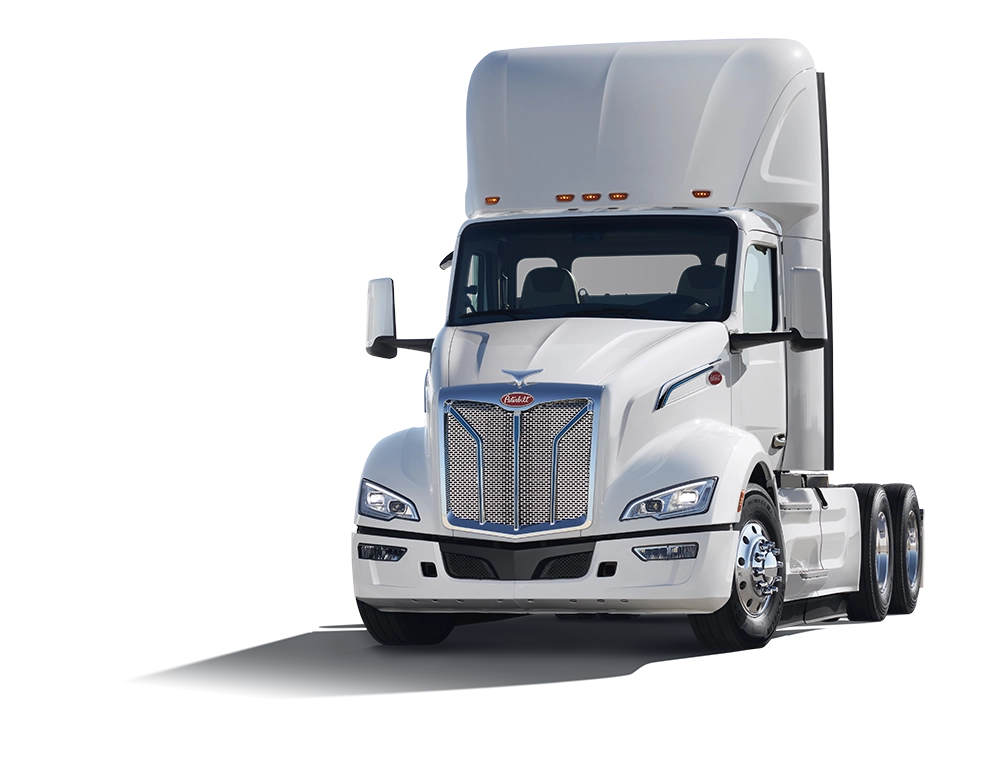 New Peterbilt 579EV electric truck exterior view