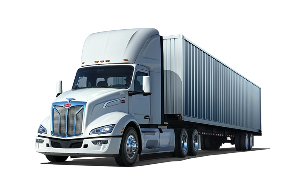 New Peterbilt 579EV port drayage electric truck view