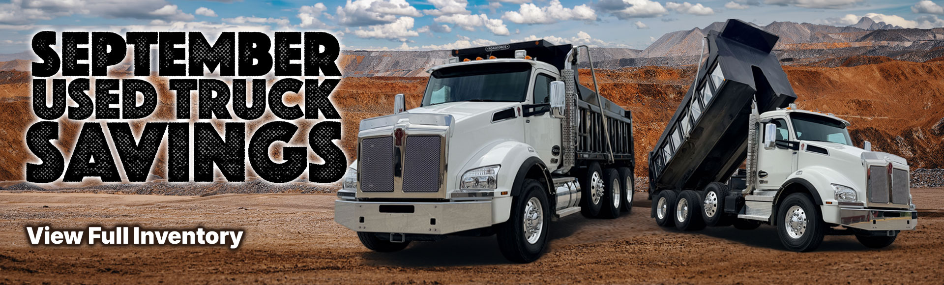 September Used Truck Savings Event at JX Truck Center.