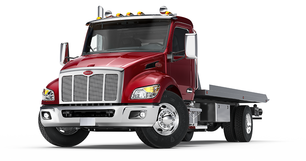 Used Peterbilt 537 tow truck exterior view