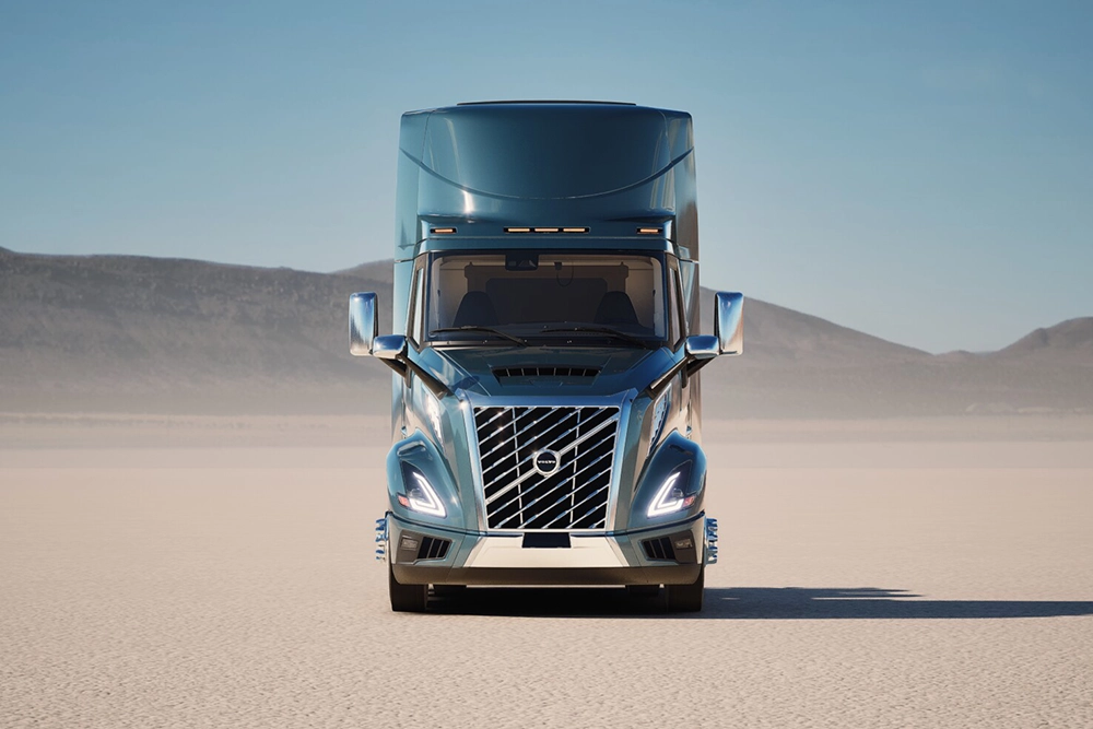 New Volvo VNL 300 chassis and fairings exterior view