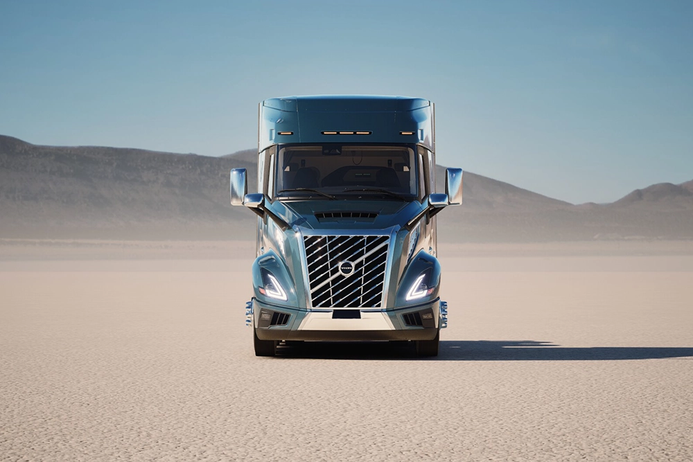New Volvo VNL 440 chassis and fairings exterior view