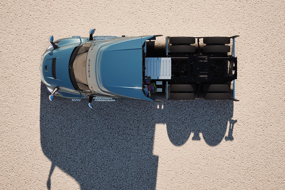 New Volvo VNL 440 driver side exterior profile