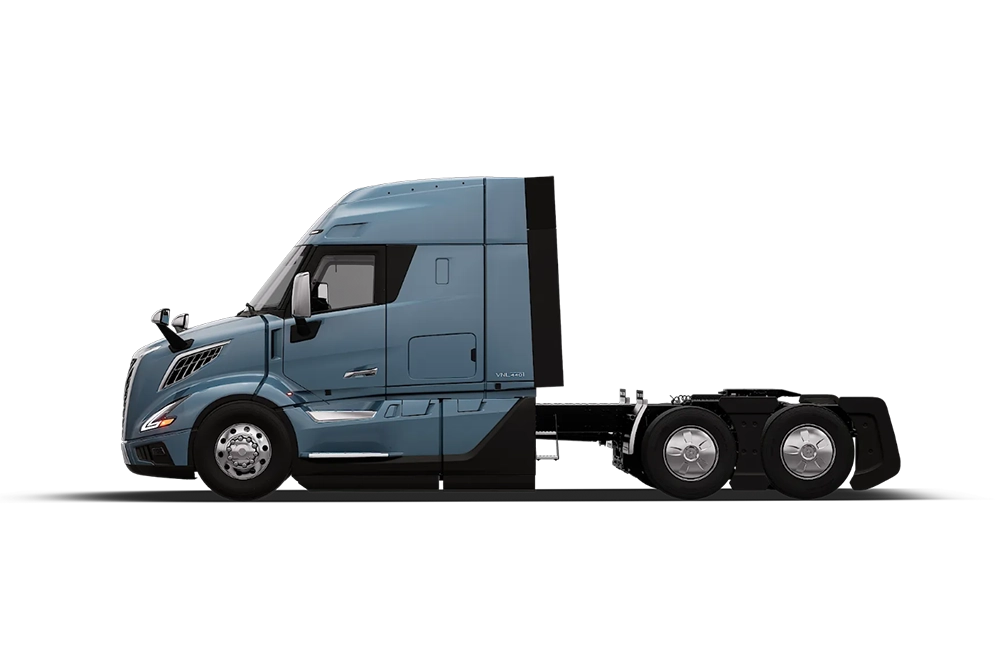 New Volvo VNL 440 mid-roof sleeper truck front exterior view