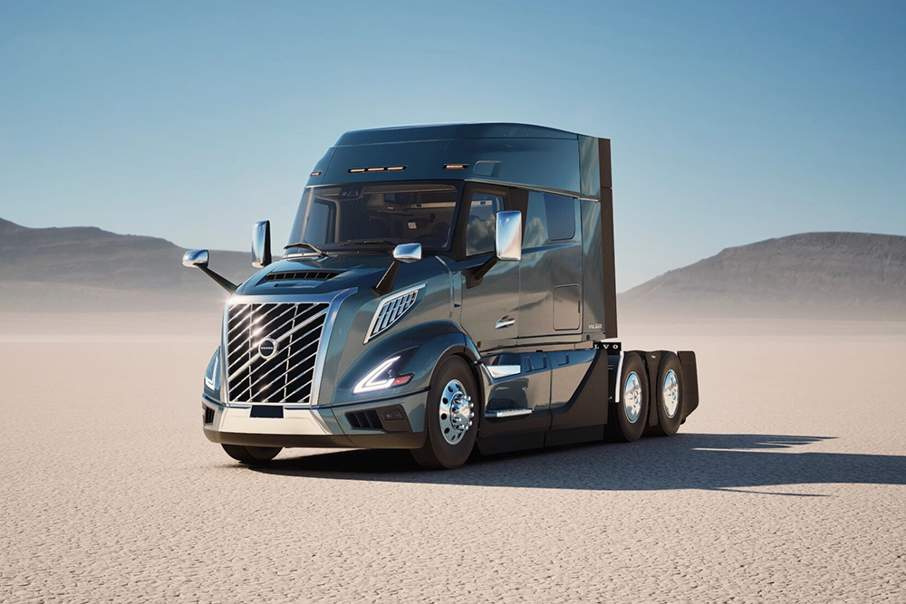 New Volvo VNL 640 side profile exterior view