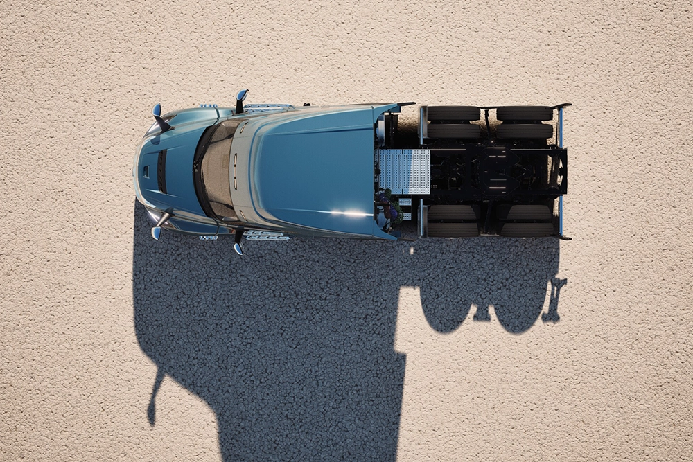 New Volvo VNL 640 driver side exterior profile