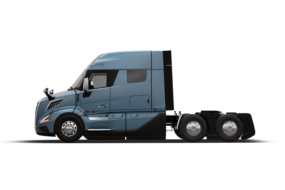 New Volvo VNL 640 mid-roof sleeper truck front exterior view