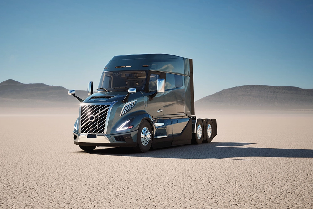 New Volvo VNL 840 side profile exterior view