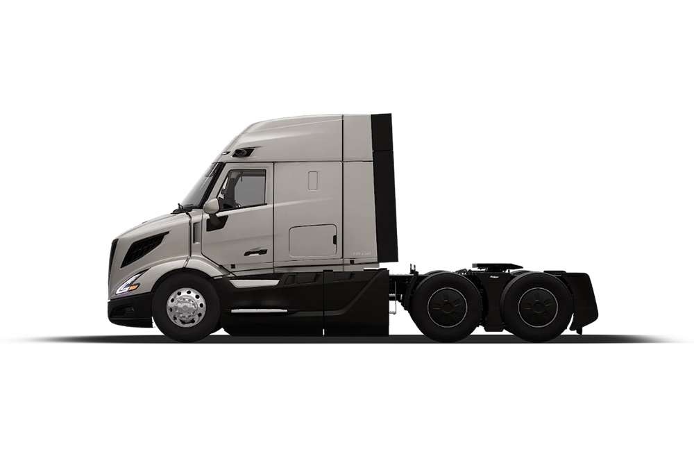New Volvo VNR 440 flat-roof sleeper truck front exterior view