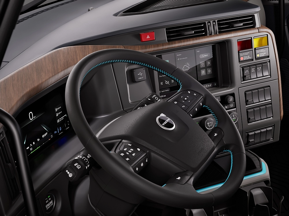New Volvo VNL 300 digital cluster and steering wheel