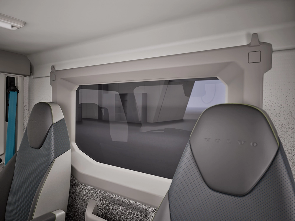 New Volvo VNL 300 day cab seating and interior trim details