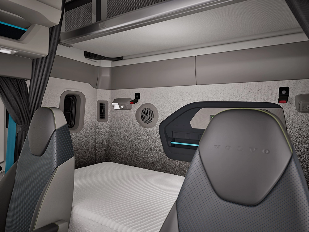 New Volvo VNL 440 sleeper bunk and cabinet storage