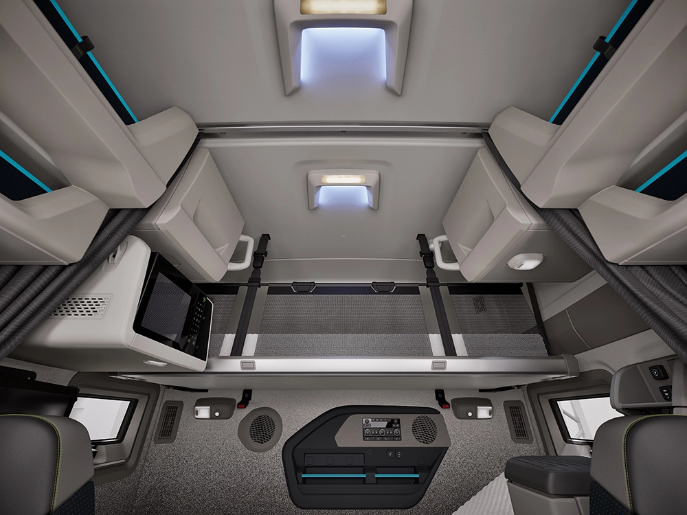 New Volvo VNL 640 seating and interior trim details