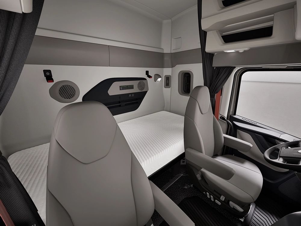 New Volvo VNR 440 driver cockpit and ergonomic dashboard view