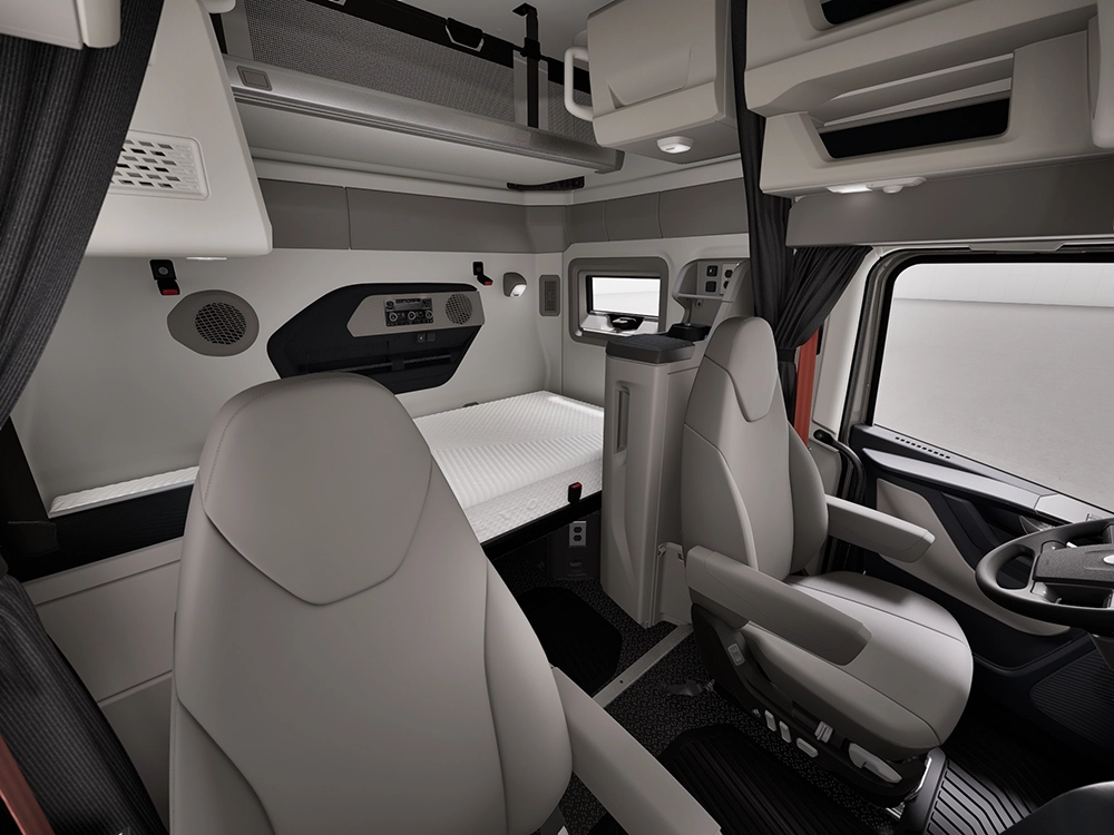 New Volvo VNR 640 driver cockpit and ergonomic dashboard view