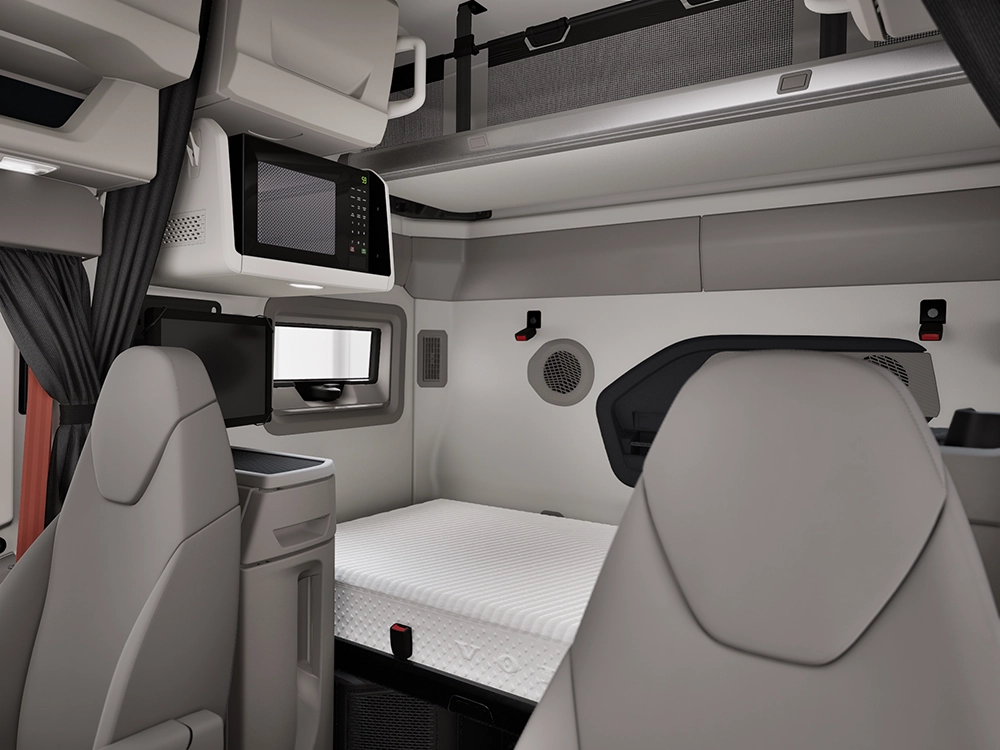 New Volvo VNR 640 mid-roof sleeper living space
