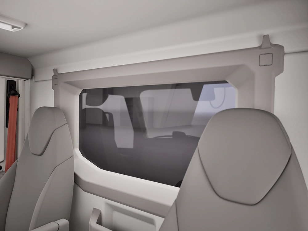 New Volvo VNR Truck interior cabin seating space