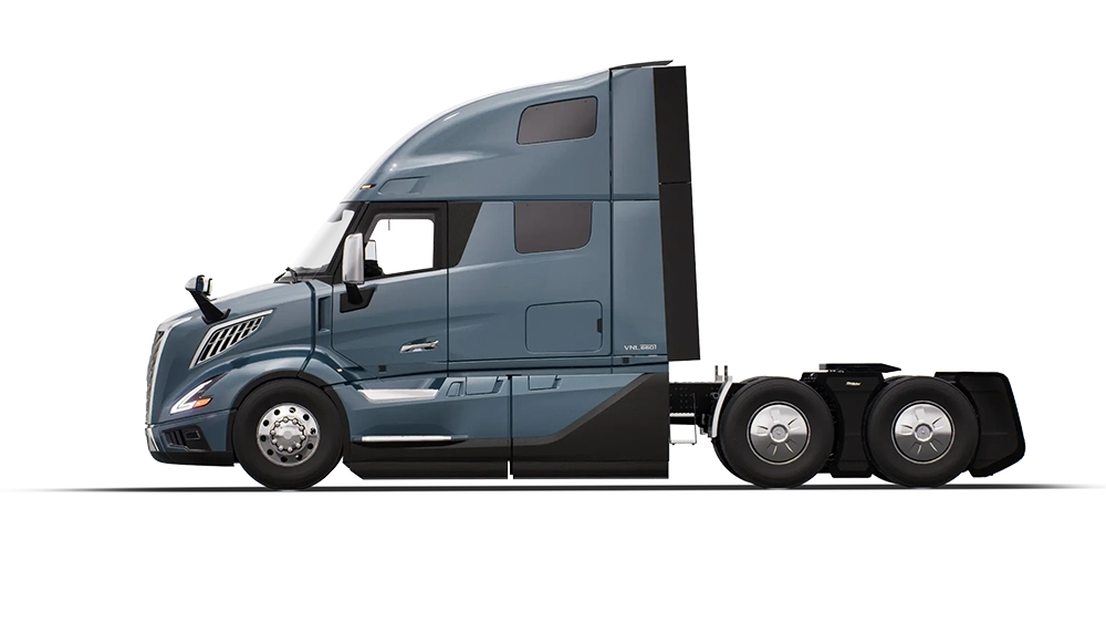 Used Volvo VNL 860 sleeper truck front three-quarter exterior view